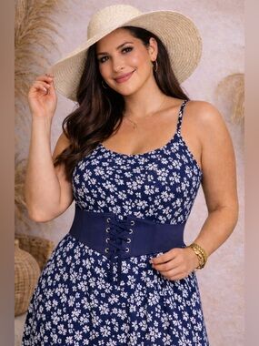 🔥5/$35🔥 Loft Blue Floral Tie Dress | XSP